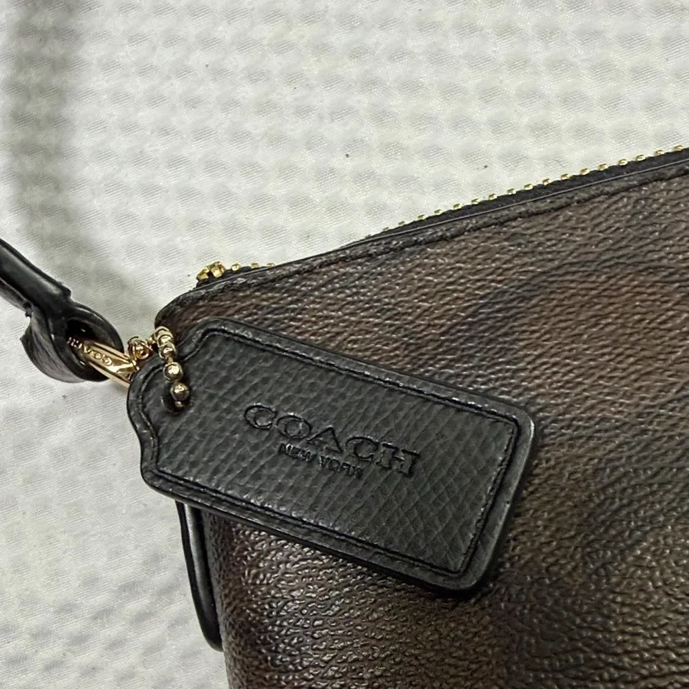 Coach Dark Brown East West Pop Crossbody Bag